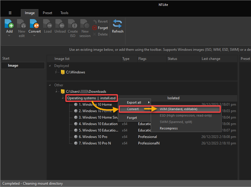 学习如何在Windows上将install.esd转换为install.wim – techsyncer